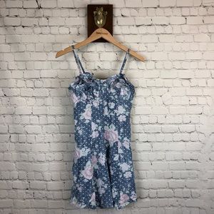 Floral Ruffley Spaghetti Strap Romper